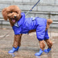 4pcs Fashion Portable Pet Dog Waterproof Boots