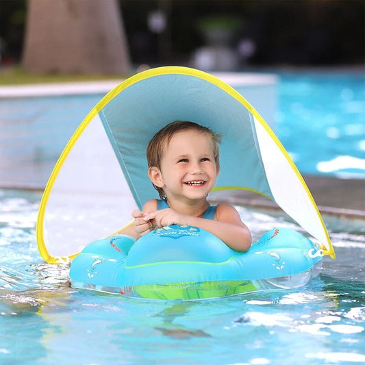 🔥Summer Sale 39% OFF🎁2024 New Baby Swim Float with Canopy