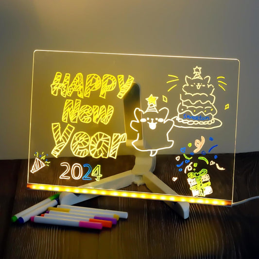 🔥HOT SALE🔥Creative Rewritable Acrylic Message Board（come with 7 Pens）