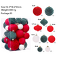 Vibrant Christmas Ball Ornament Set