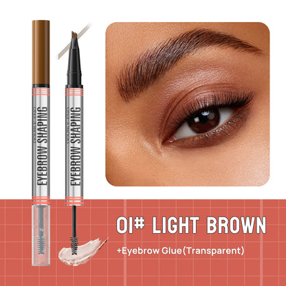 🔥Buy 1 Get 1 Free🔥2-in-1 Brow Pen and Sealing Brow Gel for Real Fuller Eyebrows