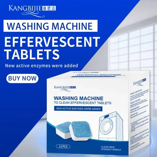 🎉Buy 2 Get 1 Free / Buy 3 Get 2 Free🍃Washing Machine Cleaner Descaler 12 Pack - Deep Cleaning Tablets🔥