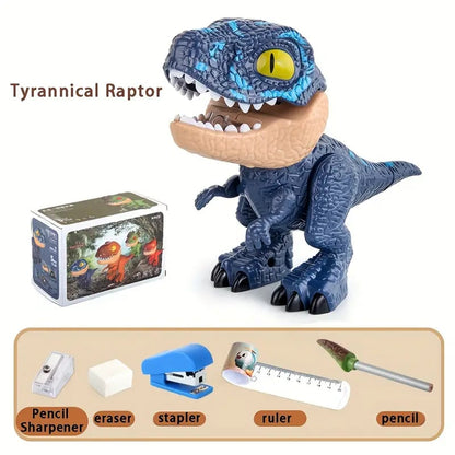 (💦HOT SALE- 49% OFF💦)🦖🦖5-in-1 Dinosaur Stationery Set 🎉