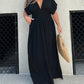 V-neck slit ultra-long dress, showcases your elegant temperament!