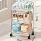 Transparent Multi-Tier Mobile Shelf