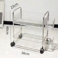 Transparent Multi-Tier Mobile Shelf