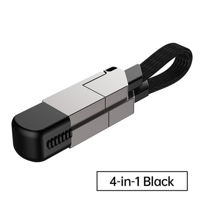 All-in-1 Portable Keychain 60W Fast Charging Cable