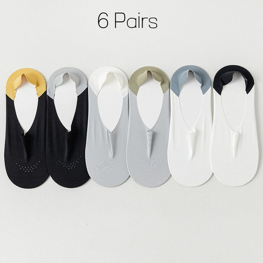 🔥BUY 4 FREE 2🔥Breathable Ice Silk Non-slip Socks