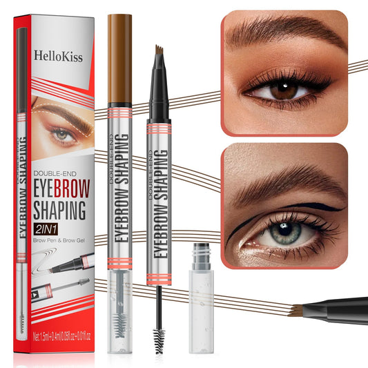 🔥Buy 1 Get 1 Free🔥2-in-1 Brow Pen and Sealing Brow Gel for Real Fuller Eyebrows