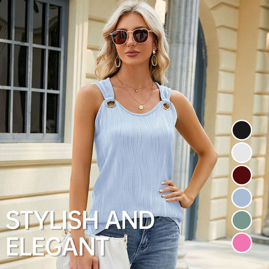 Women's Summer O-Ring Sleeveless Tops