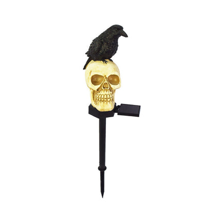 (🎃Early Halloween Promotion🎃 49% Off)Crow Skull Solar Garden Light