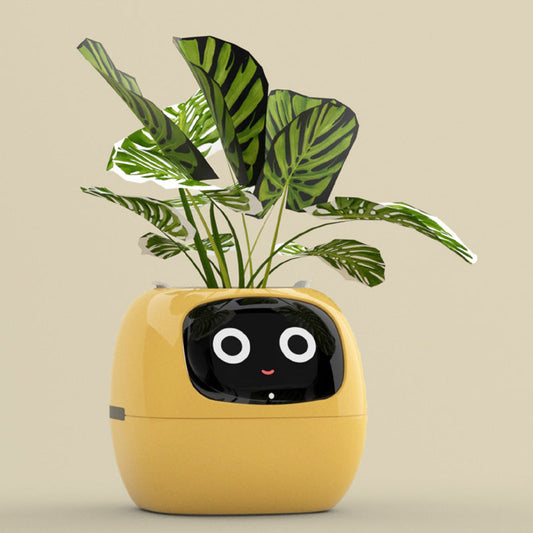 Fun Smart Flowerpot with Multiple Expressions, Plant-Free